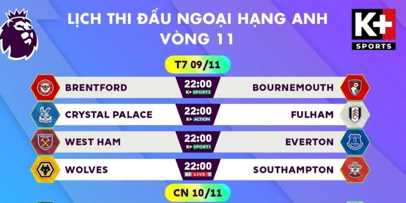 Truy cập lịch thi đấu dễ dàng